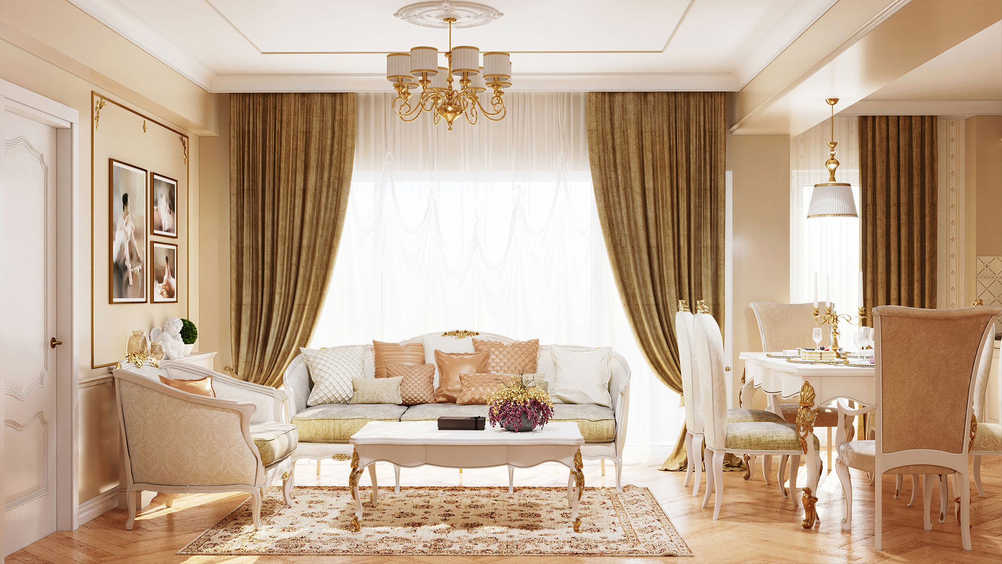 design interior apartament stil clasic craiova