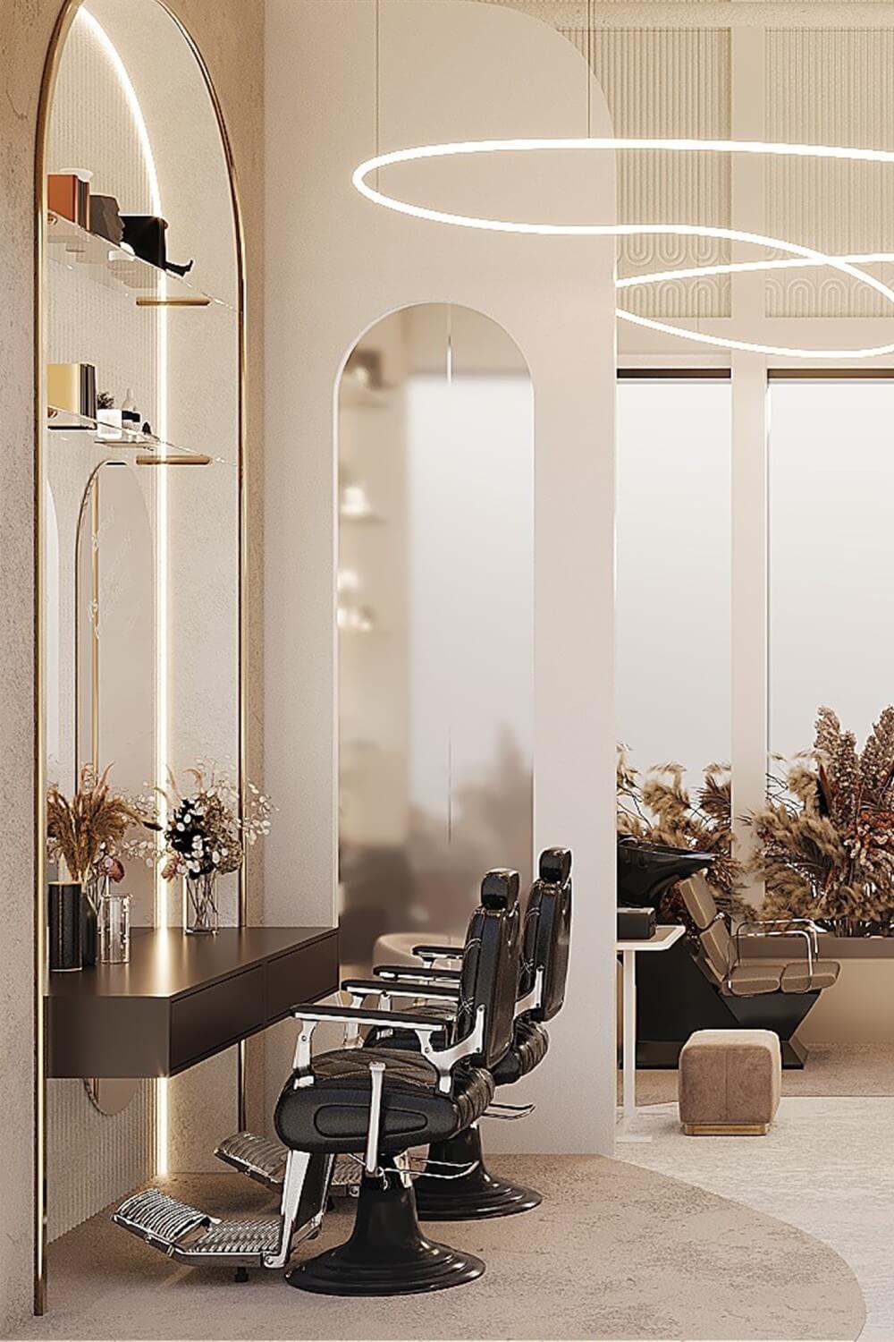 salon beauty level up studio scaune