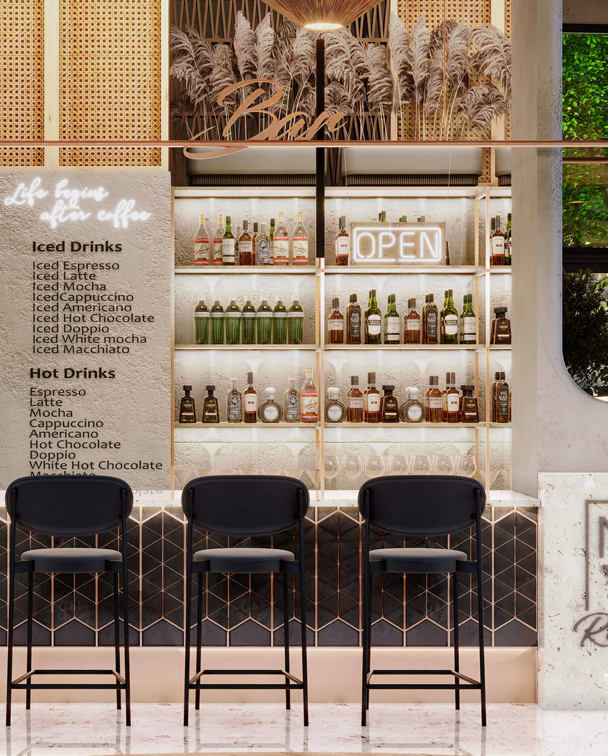 design interior bar Braserie Restobar restaurant