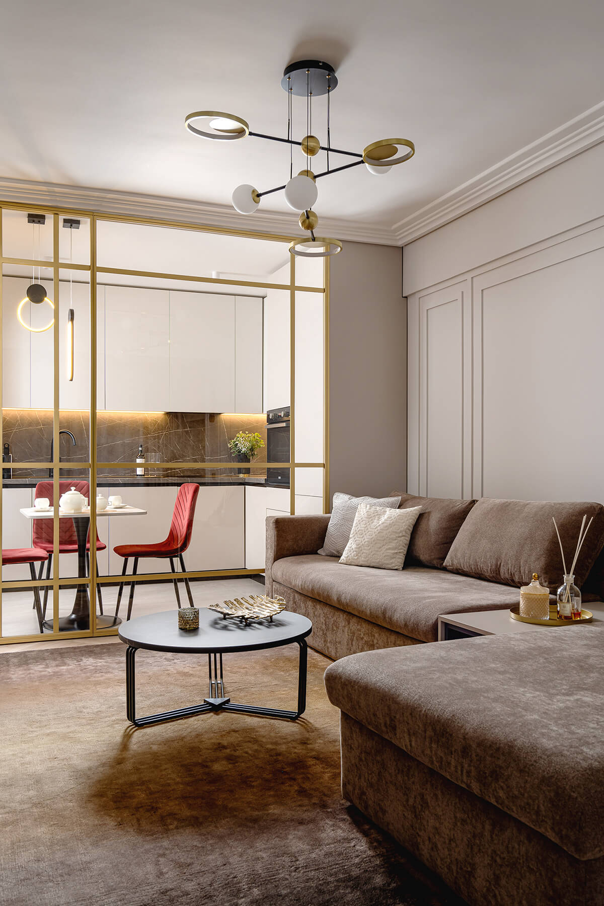 design interior apartament dorobanti bucuresti sufragerie bucatarie