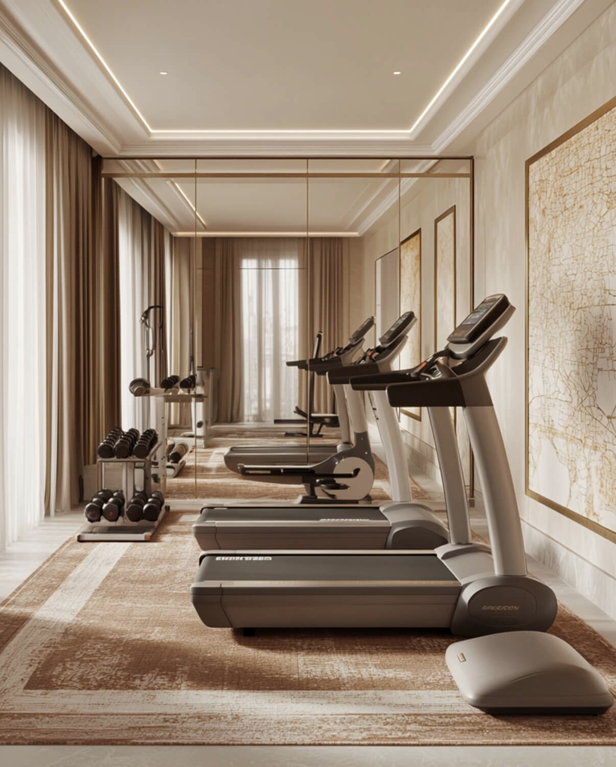 sala sport gym hotel boutique aparthotel