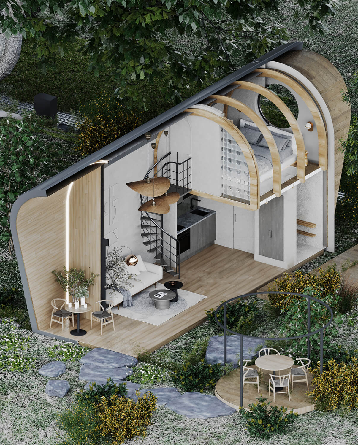 casuta vacanta tiny house arhitectura design interior