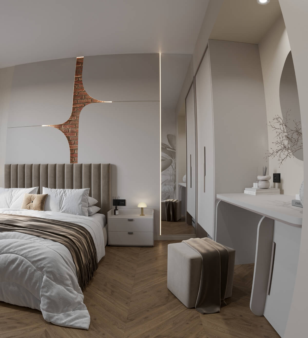 VEDERE DE ANSAMBLU DORMITOR